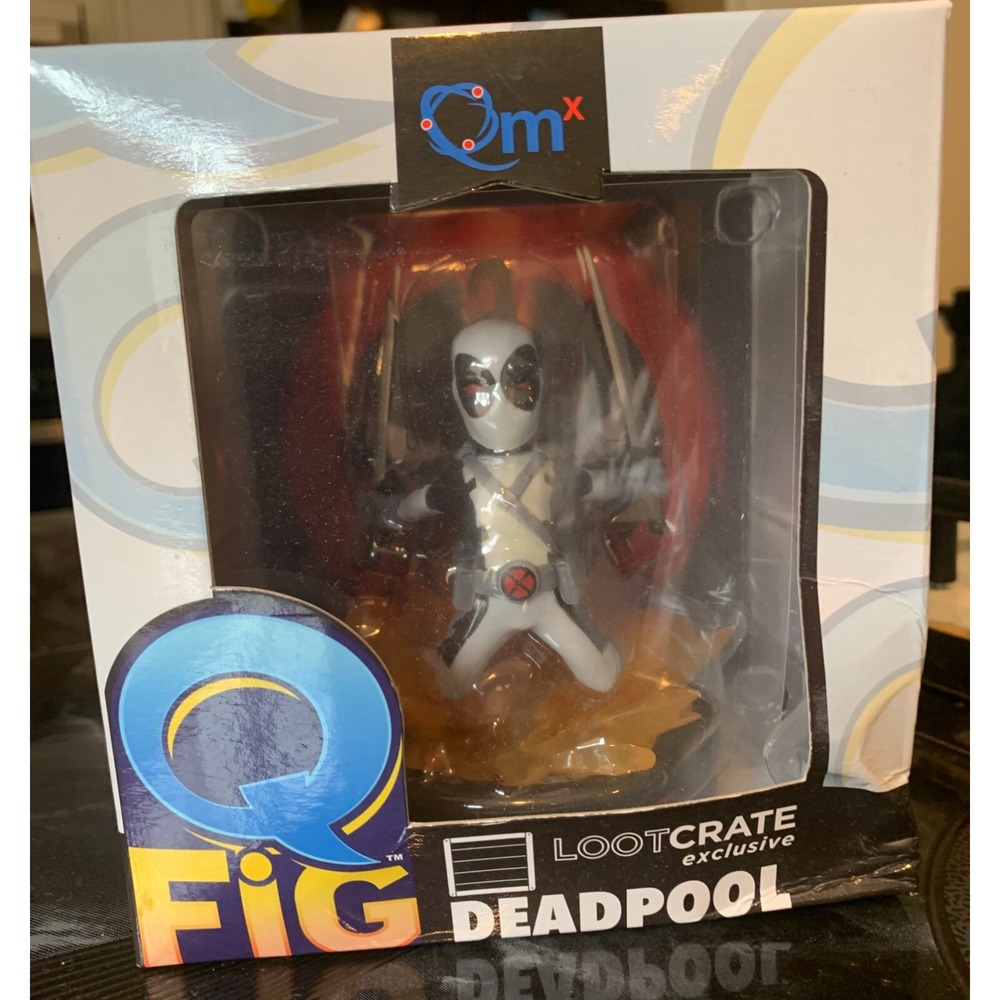 QMX QFig LootCrate Deadpool in White/Black‎ X-Force 2015